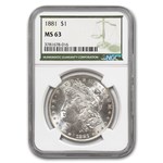 1881 Morgan Dollar MS-63 NGC (Green Label)