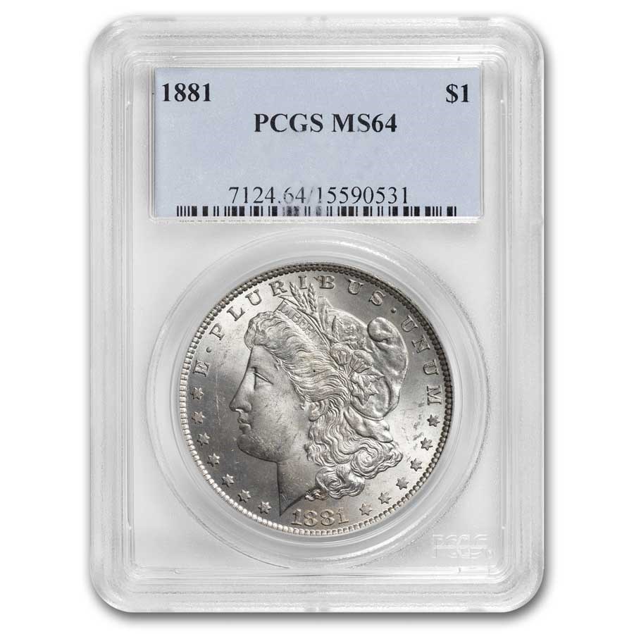 1881 Morgan Dollar MS-64 PCGS