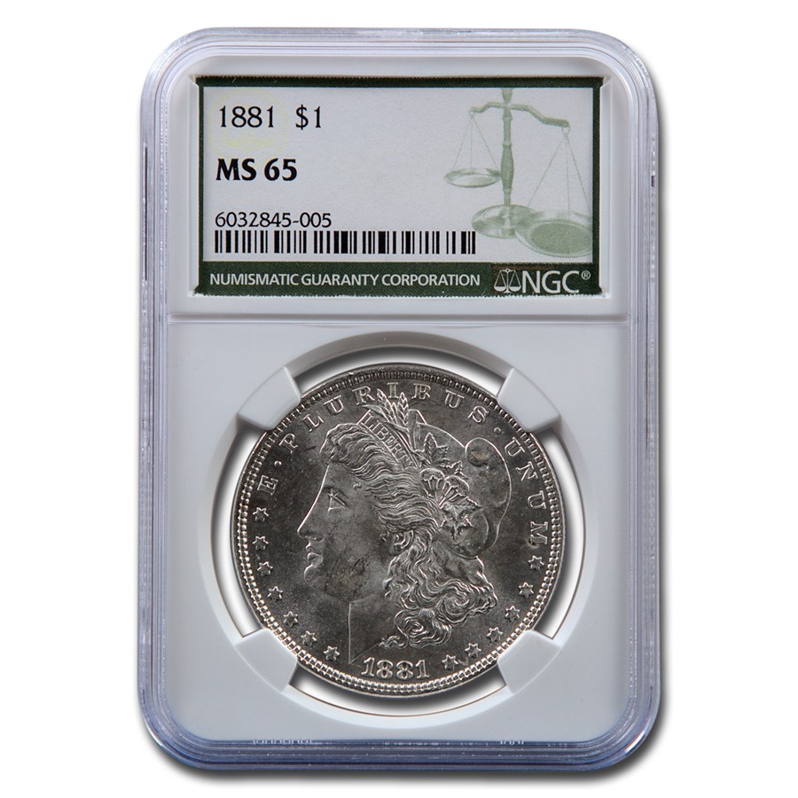 1881 Morgan Dollar MS-65 NGC (Green Label)