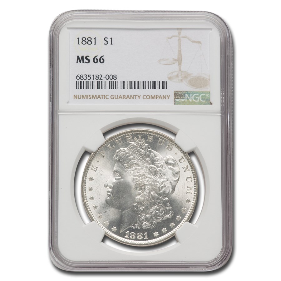 1881 Morgan Dollar MS-66 NGC