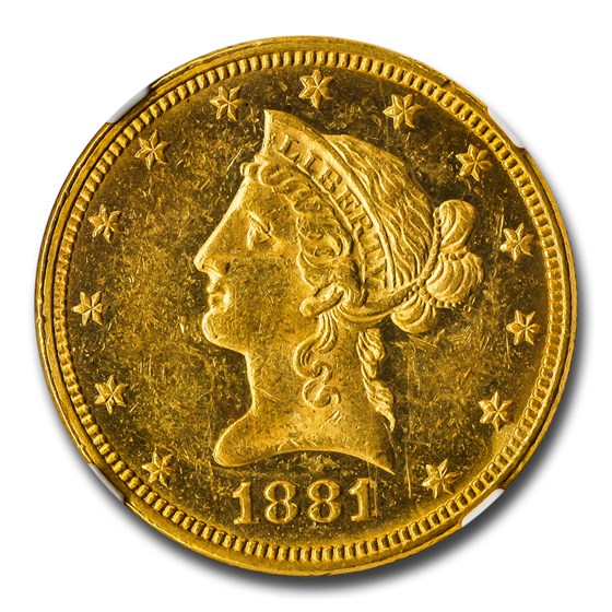 Buy 1881-O $10 Liberty Gold Eagle MS-61 NGC | APMEX