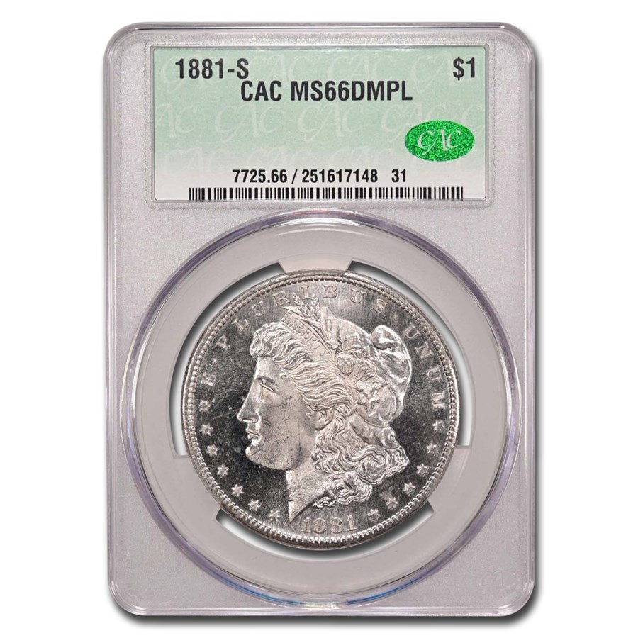 1881-S Morgan Dollar DMPL MS-66 CACG