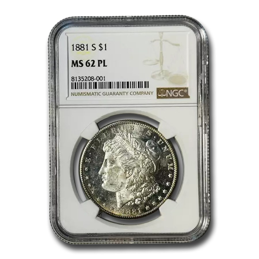 1881-S Morgan Dollar MS-62 NGC (PL)