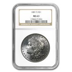 1881-S Morgan Dollar MS-63 NGC