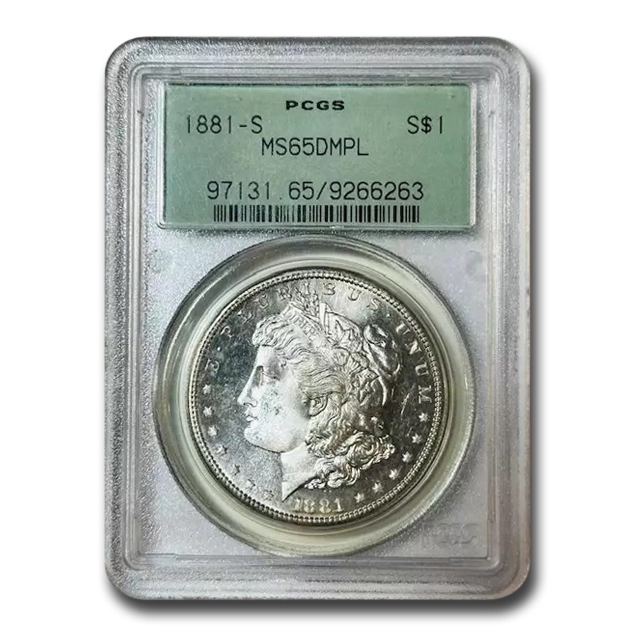 1881-S Morgan Dollar MS-65 DMPL PCGS