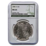 1881-S Morgan Dollar MS-65 NGC (Green Label)