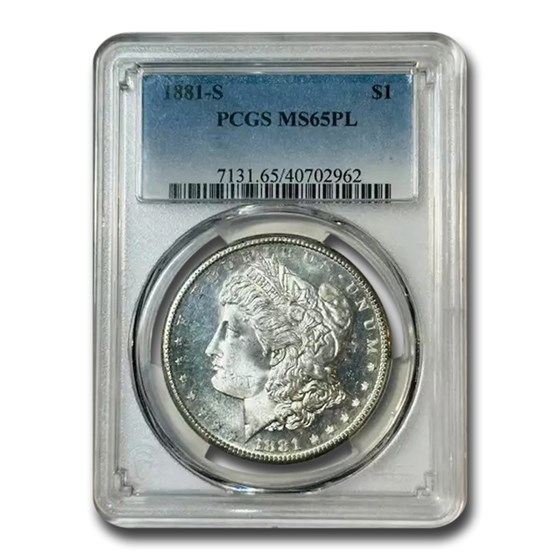 Buy 1881-S Morgan Dollar MS-65 PL Proof Like PCGS | APMEX