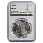 1881-S Morgan Dollar MS-66 NGC (Green Label)