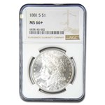 1881-S Morgan Dollar MS-66+ NGC (Plus)