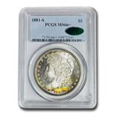 1881-S Morgan Dollar MS-66+ PCGS CAC (Beautiful toning)