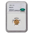 1882 $1 Indian Head Gold MS-65+ NGC CAC