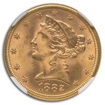 1882 $5 Liberty Gold Half Eagle MS-65 NGC