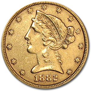 Buy 1882 $5 Liberty Gold Half Eagle XF | APMEX