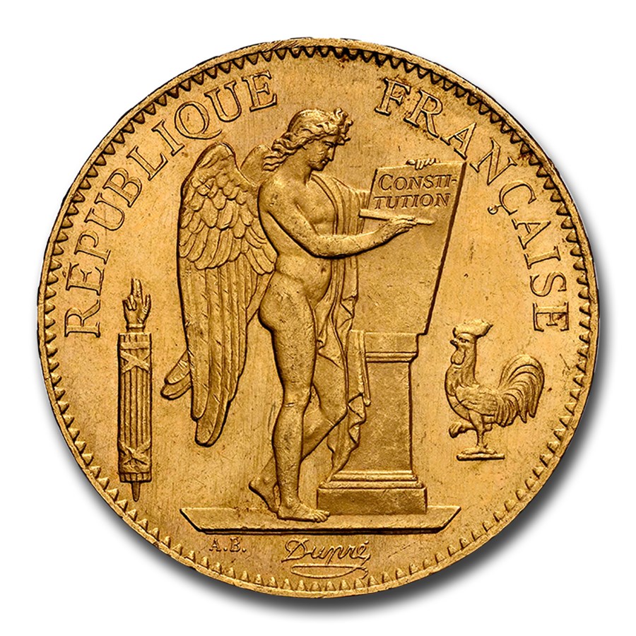1882-A France Gold 100 Francs MS-64+ NGC