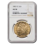 1882-CC $20 Liberty Gold Double Eagle AU-58 NGC