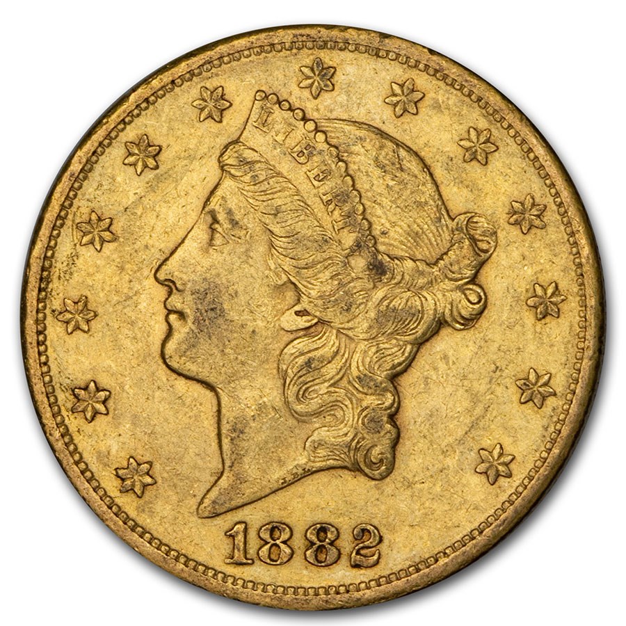 Buy 1882-CC $20 Liberty Gold Double Eagle XF Details (Cleaned) | APMEX