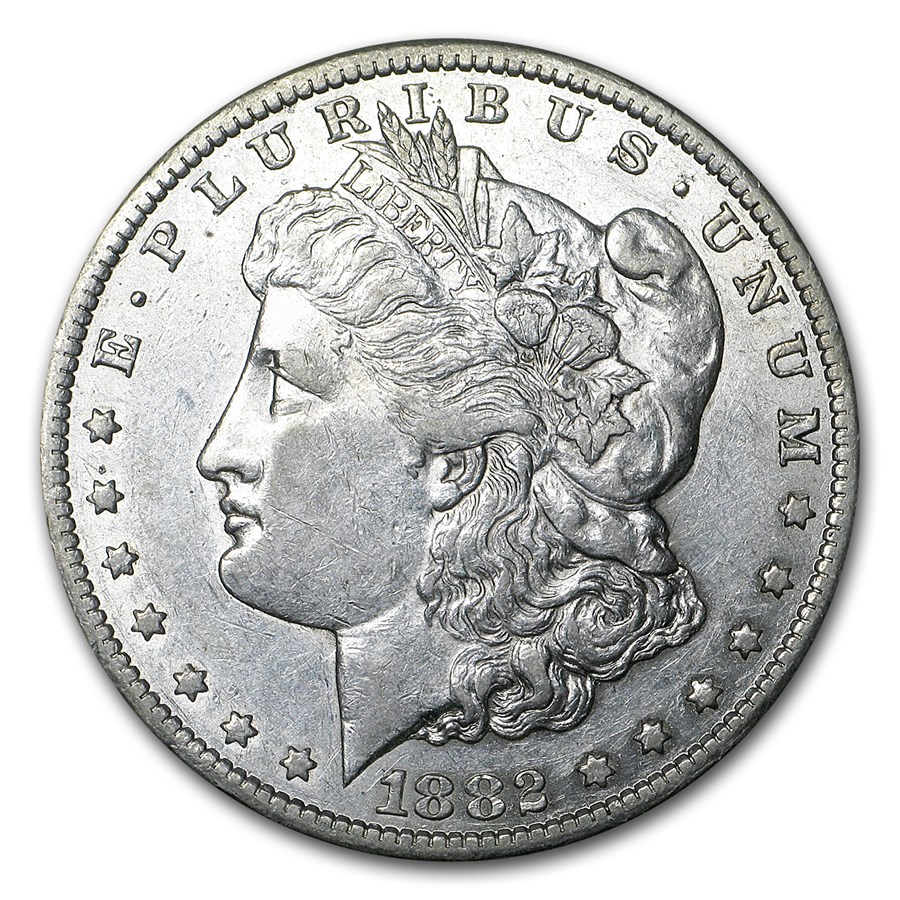 1882-CC Morgan Dollar AU