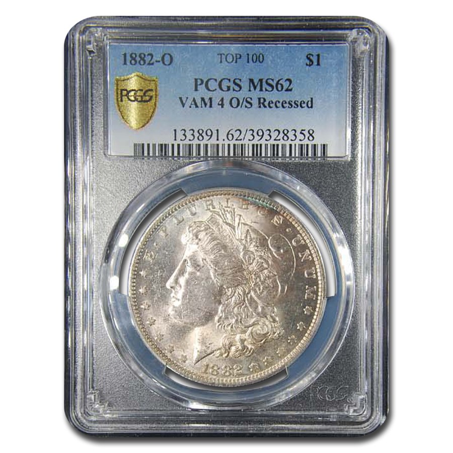 1882-O Morgan Dollar MS-62 PCGS (VAM-4 O/S Recessed)