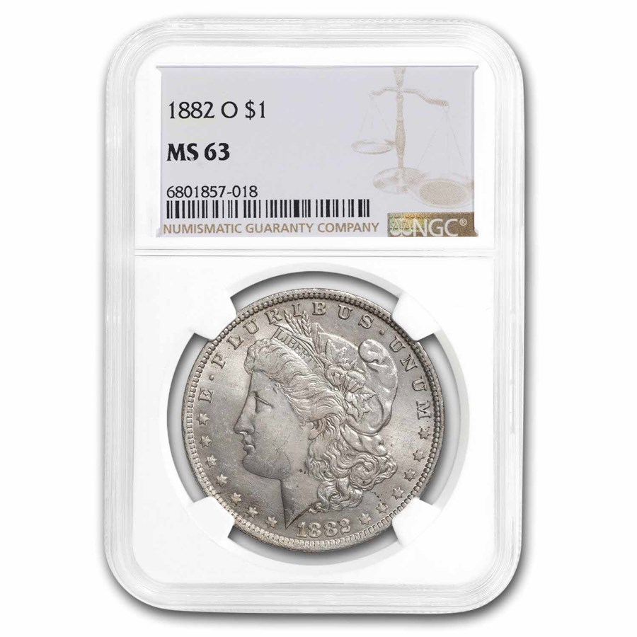 1882-O Morgan Dollar MS-63 NGC