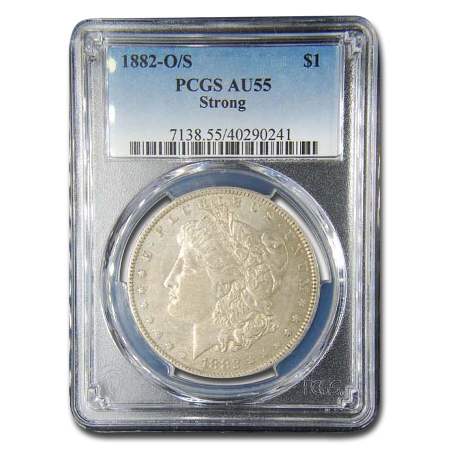 1882-O/S Morgan Dollar Strong AU-55 PCGS (VAM Top-100)