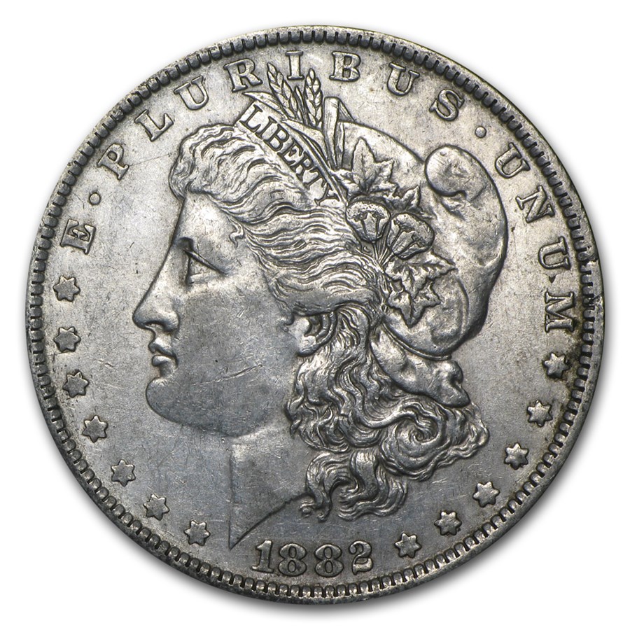 1882-O/S Morgan Dollar XF Details (Cleaned)