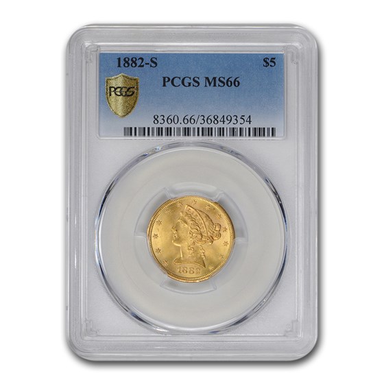 Buy 1882-S $5 Liberty Gold Half Eagle MS-66 PCGS | APMEX