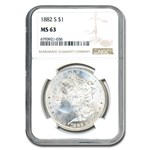 1882-S Morgan Dollar MS-63 NGC