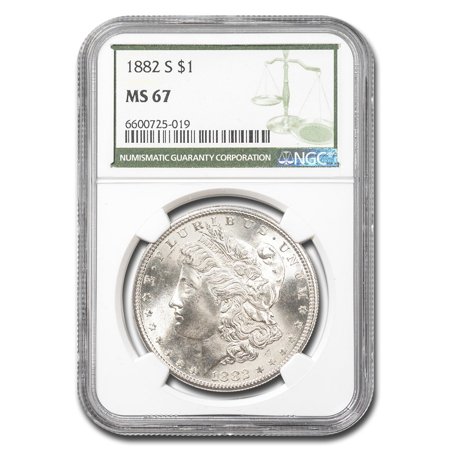 1882-S Morgan Dollar MS-67 NGC (Green Label)