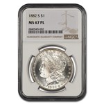 1882-S Morgan Dollar MS-67 PL NGC