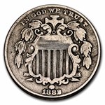 1882 Shield Nickel Fine