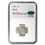 1882 Shield Nickel MS-66 NGC CAC