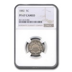 1882 Shield Nickel PF-67 Cameo NGC