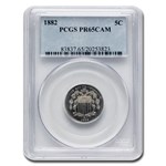 1882 Shield Nickel PR-65 Cameo PCGS