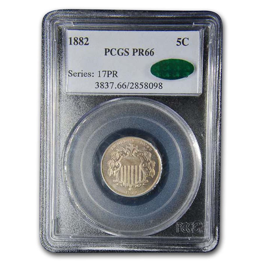 1882 Shield Nickel PR-66 PCGS CAC