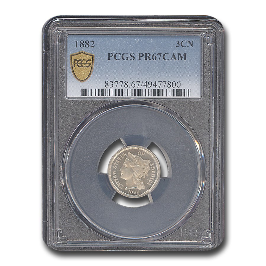 1882 Three Cent Nickel PR-67 Cameo PCGS