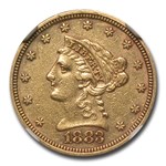 1883 $2.50 Liberty Gold Quarter Eagle AU-50 NGC