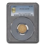 1883 $2.50 Liberty Gold Quarter Eagle AU-55 PCGS