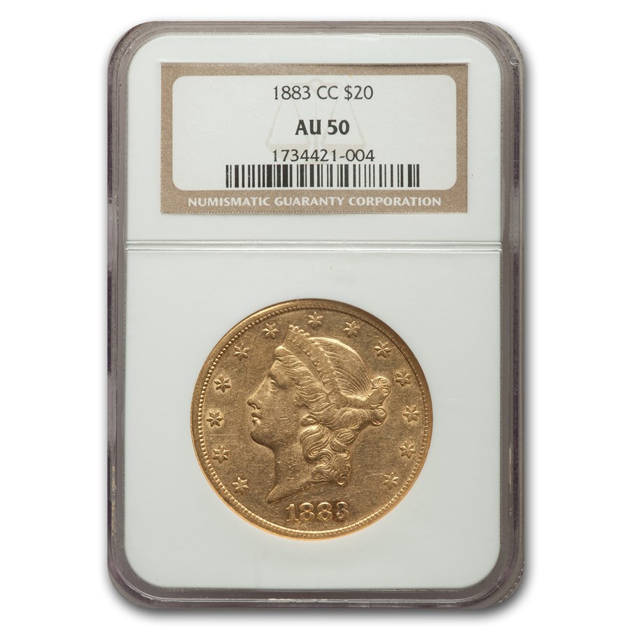 Buy 1883-CC $20 Liberty Gold Double Eagle AU-50 NGC | APMEX