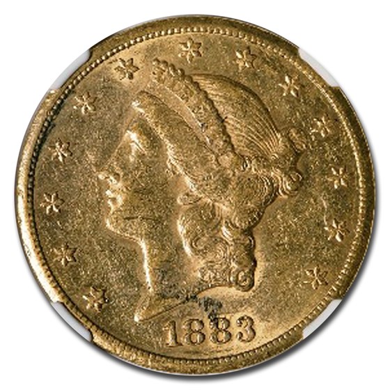 Buy 1883-CC $20 Liberty Gold Double Eagle AU-55 NGC | APMEX