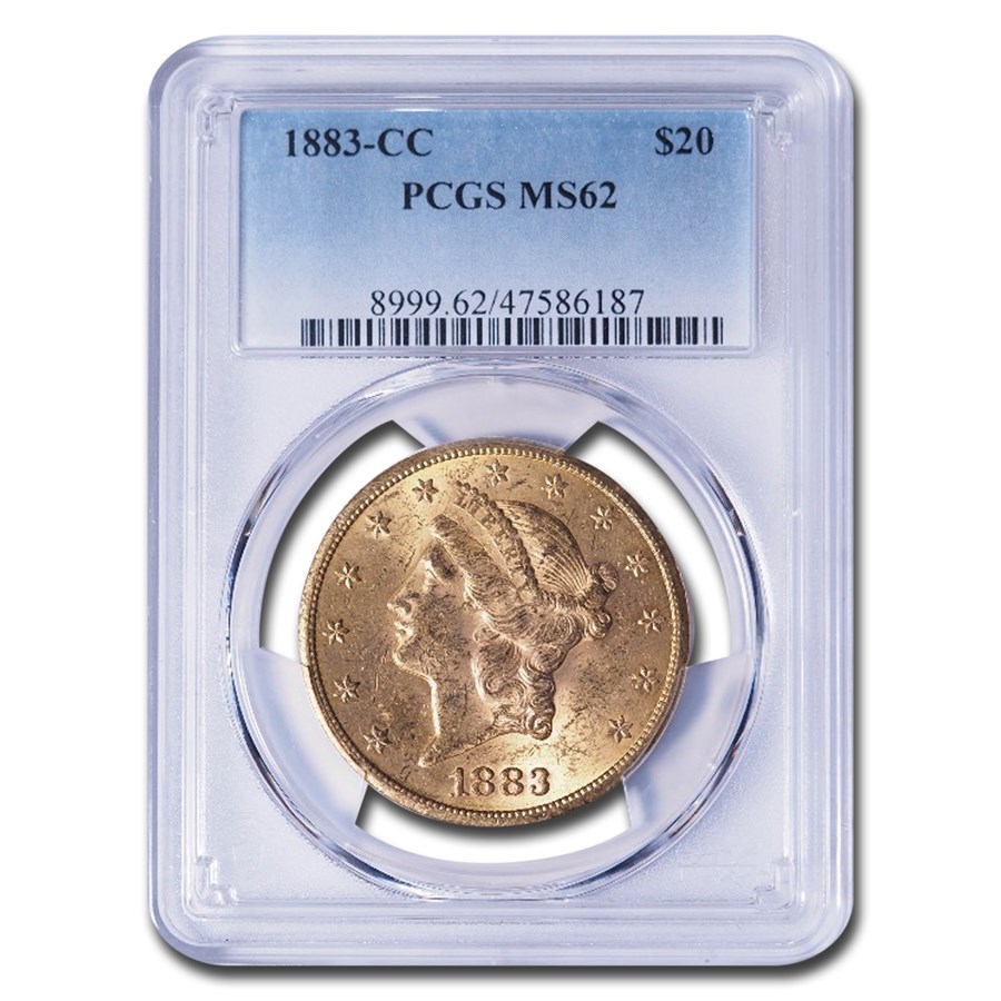 1883-CC $20 Liberty Gold Double Eagle MS-62 PCGS