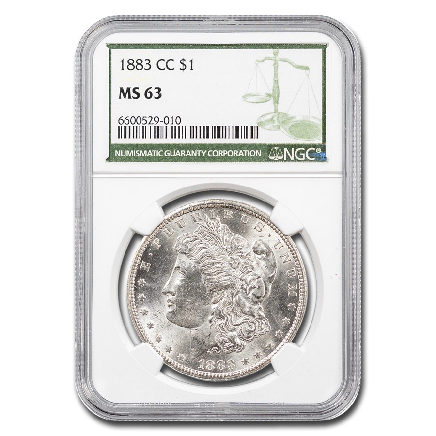 1883-CC Morgan Dollar MS-63 NGC (Green Label)