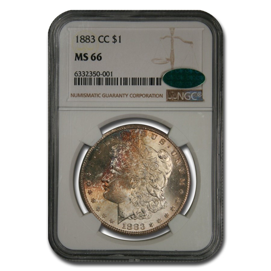 Buy 1883-CC Morgan Dollar MS-66 CAC Beautiful Toning | APMEX