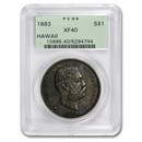 1883 Hawaii Dollar Kalakaua I XF-40 PCGS