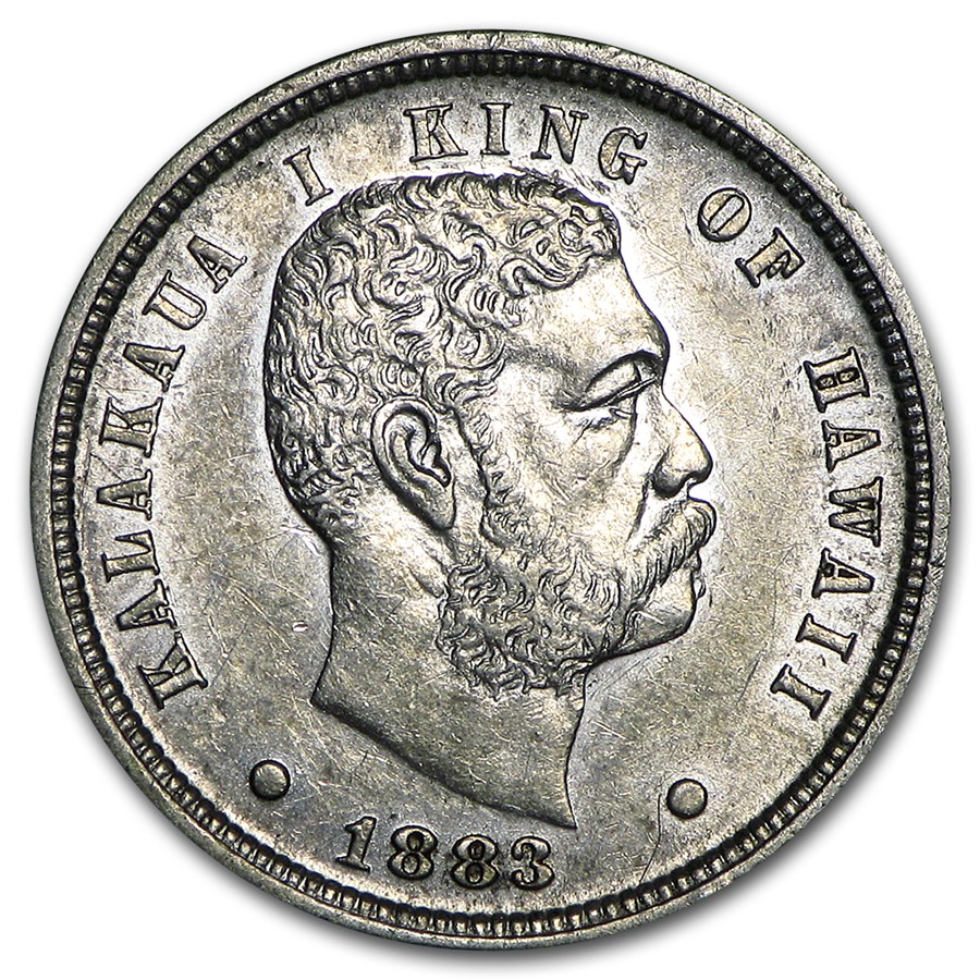 1883 Hawaii Ten Cents AU