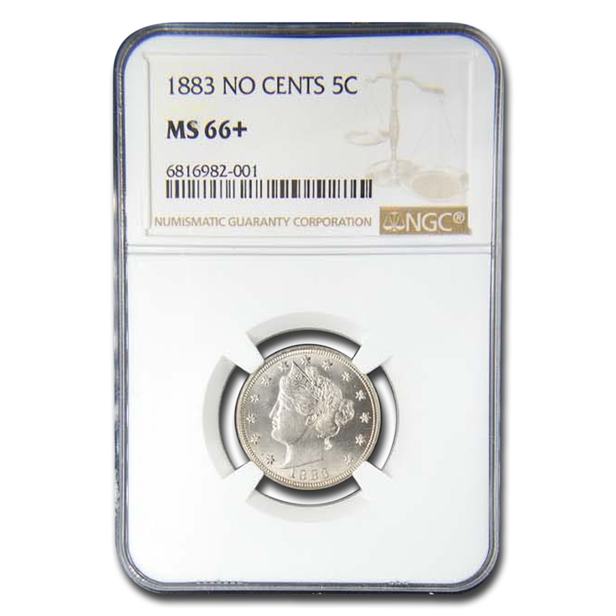 1883 Liberty Head V Nickel MS-66+ NGC (No Cents)