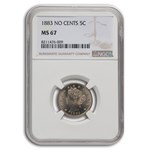 1883 Liberty Head V Nickel MS-67 NGC (No Cents)