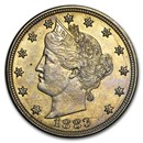 1883 Liberty Head V Nickel No Cents AU