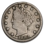 1883 Liberty Head V Nickel w/Cents Fine