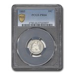 1883 Liberty Seated Dime PR-66 PCGS