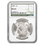 1883 Morgan Dollar MS-64 NGC (Green Label)